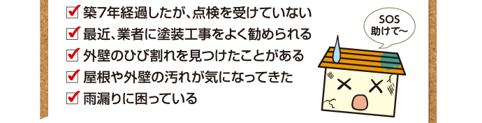 お住まい危険度チェック！