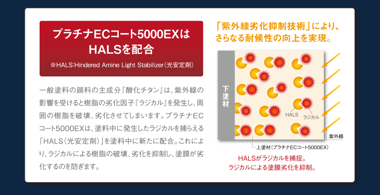 プラチナECコート5000EXはHALSを配合